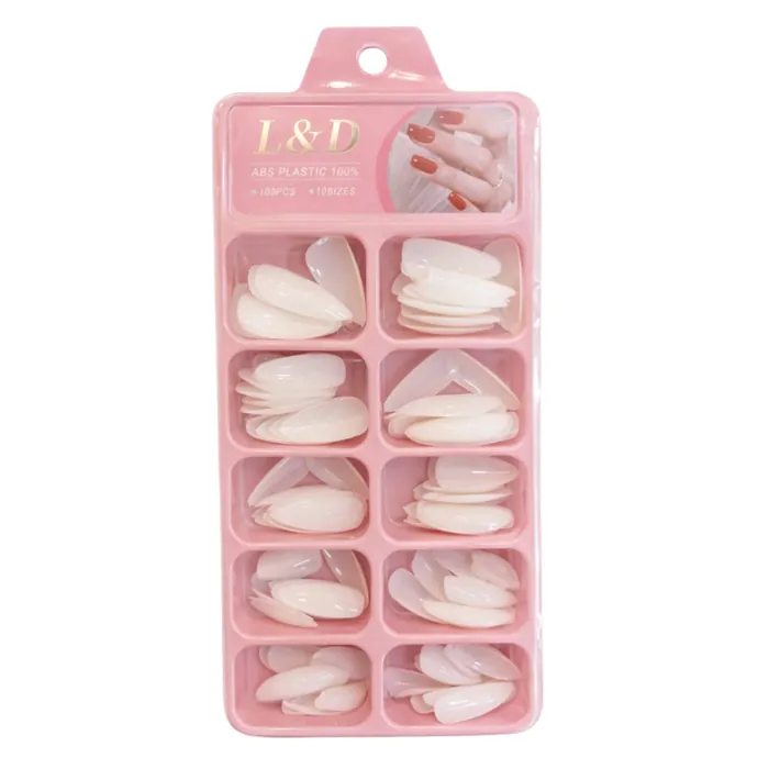 100 Tips Almendra Medios Natural Uñas Esculpida