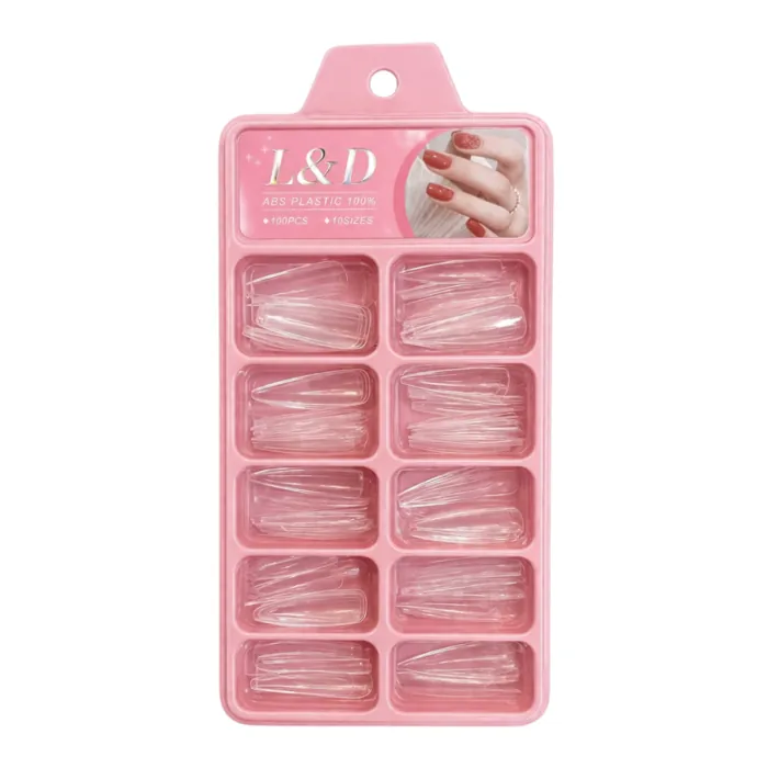 100 Tips Almendra Medios Stiletto Uñas Esculpida