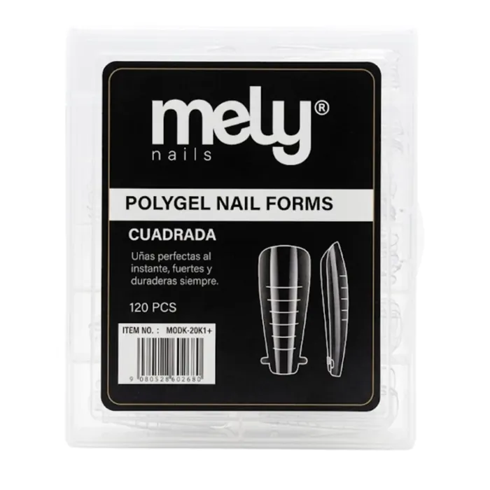 120 Cápsula Molde Sistema Dual Cuadrado Uñas Esculpidas