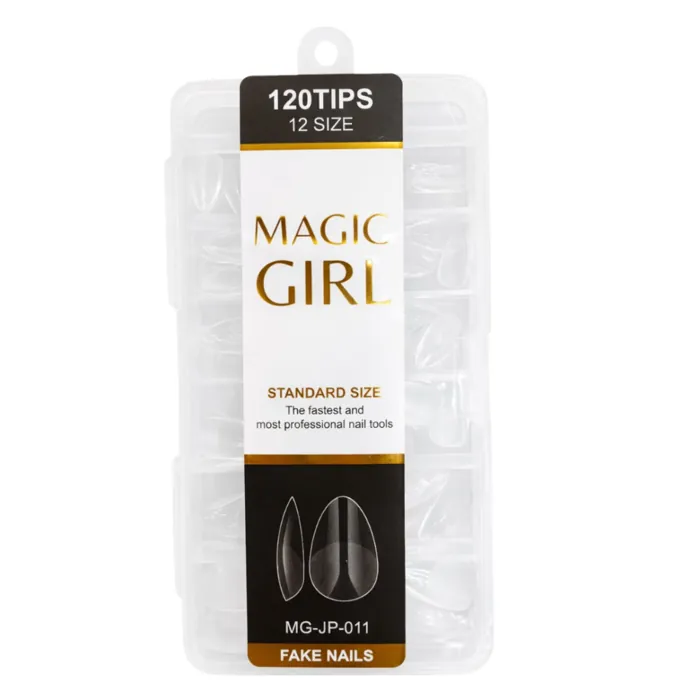 120 Tips Almendra Uñas Esculpida Soft Gel
