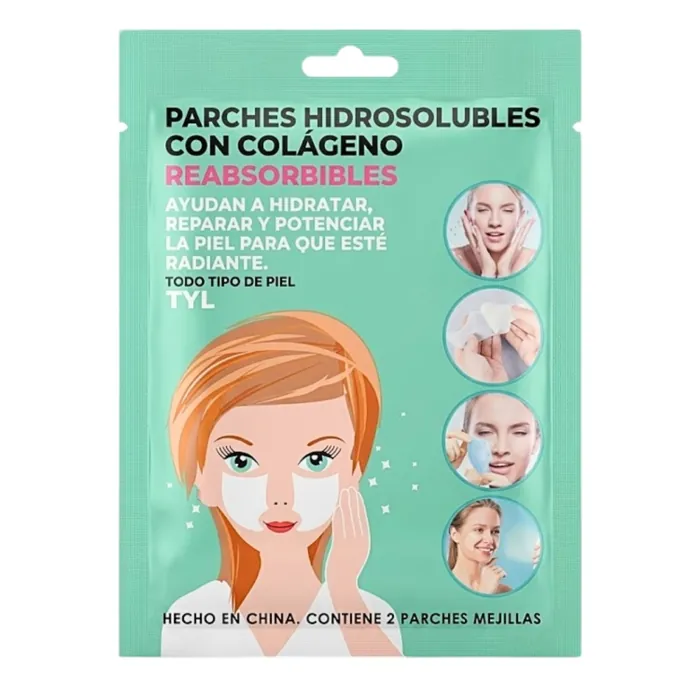 2 Parches de Mejillas Hidrosolubles con Colageno Hidratra