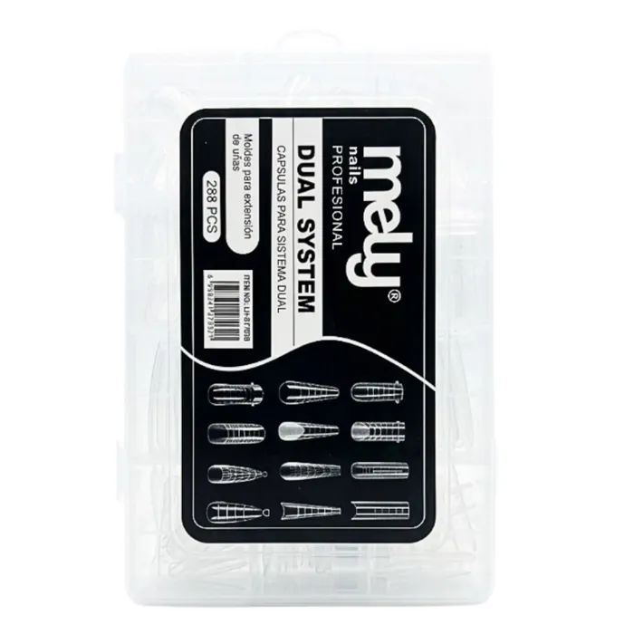 288 Cápsula Molde Sistema Dual Uñas Esculpidas