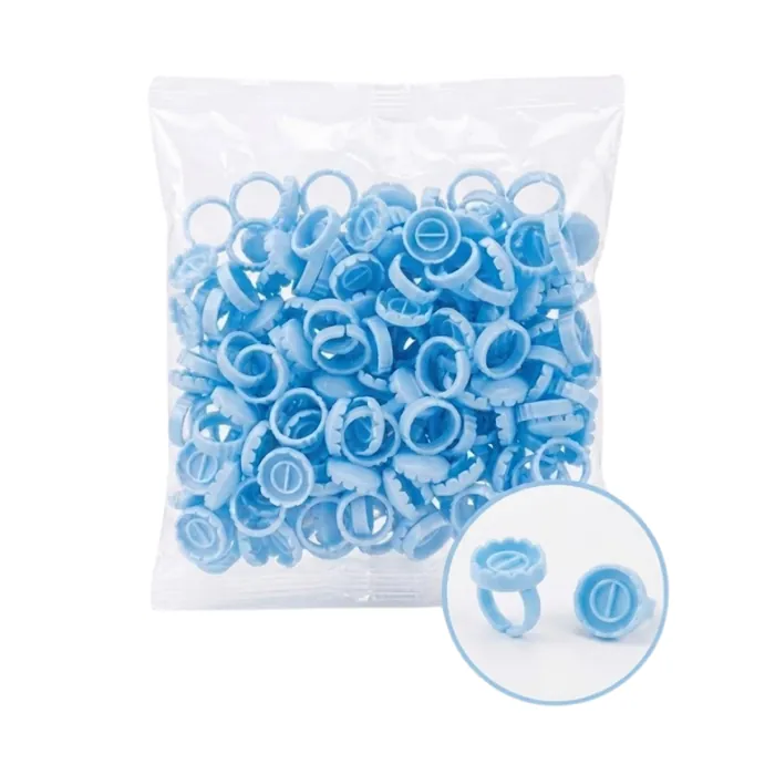Anillo Portapegamento Azul de Circulo para Extensión