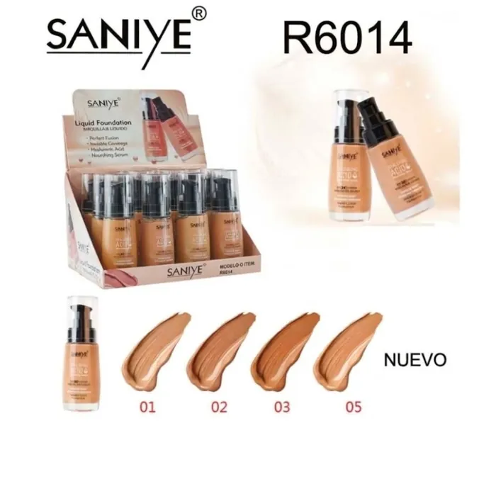 Base Liquida con Acido Hialuronico y Serum Nutritivo