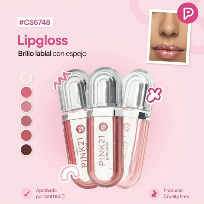 Brillo Labial con Espejo Incluido Lipgloss
