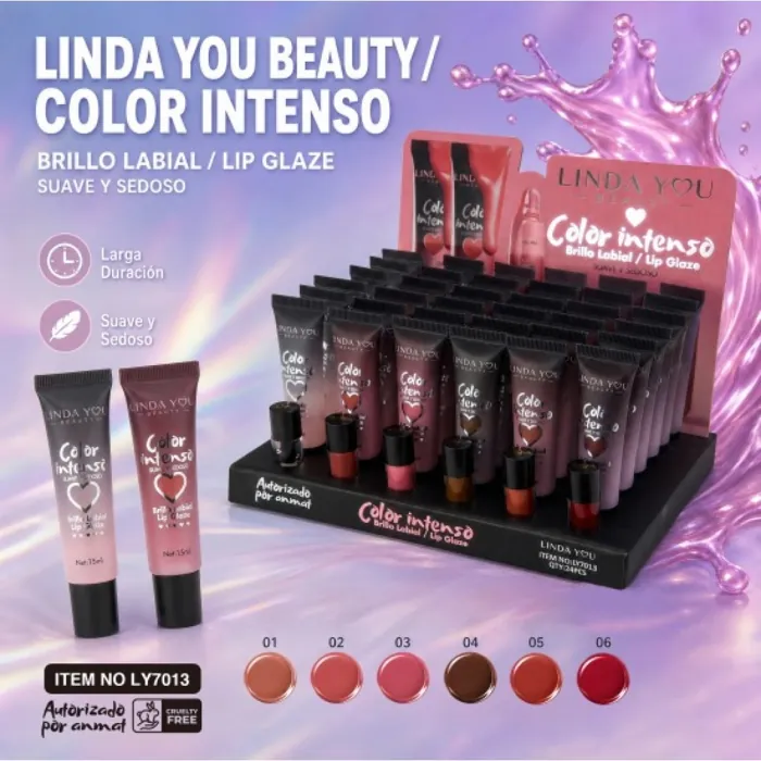 Brillo Labial Lip Glaze Color Intenso