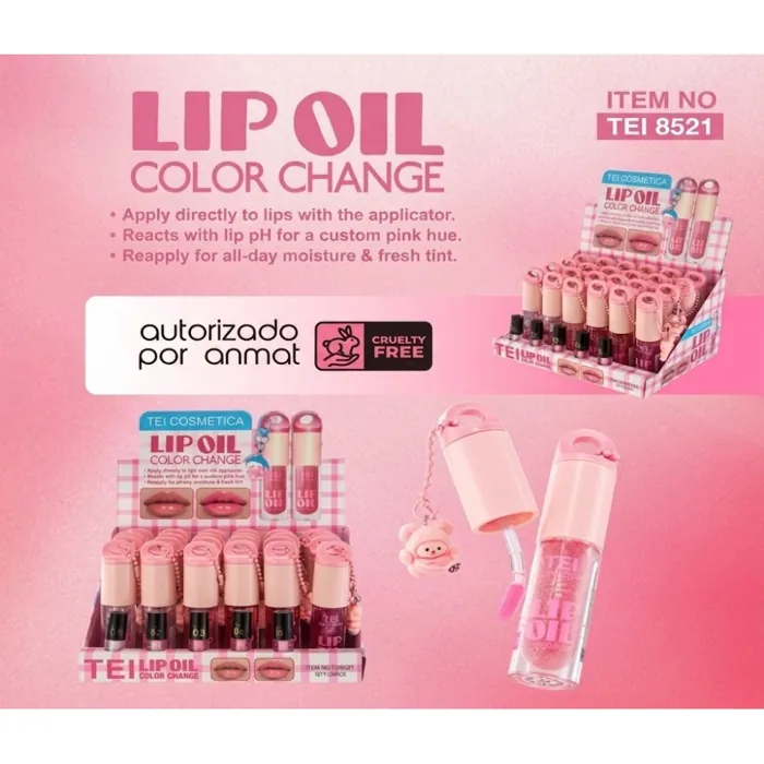 Brillo Labial Lip Oil Color Change Maquillaje
