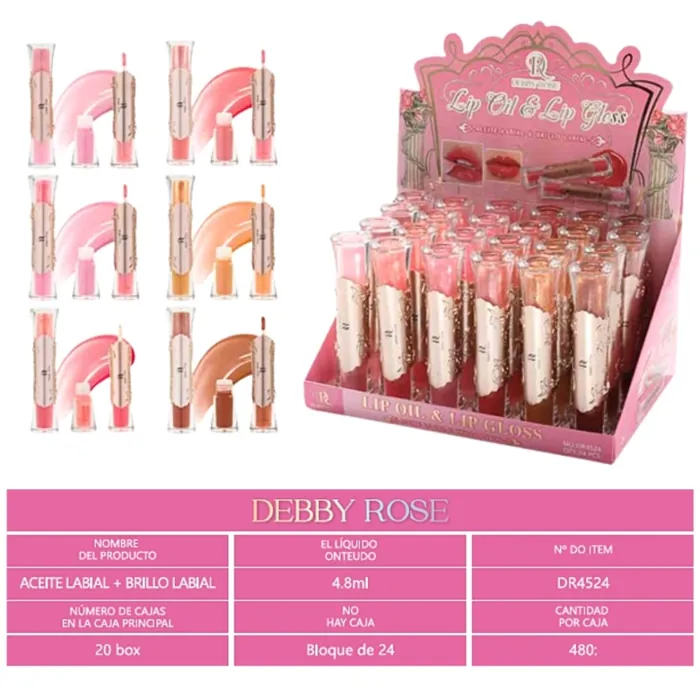 Brillo Labial y Lip Gloss 2 en 1 Maquillaje