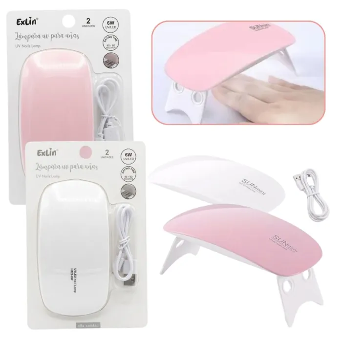Cabina Sun Mini 6 w Secador Uñas Esculpidas Gelificada