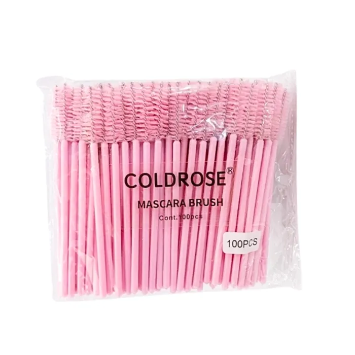 Cepillo para Pestañas y Cejas X100pcs Coldrose