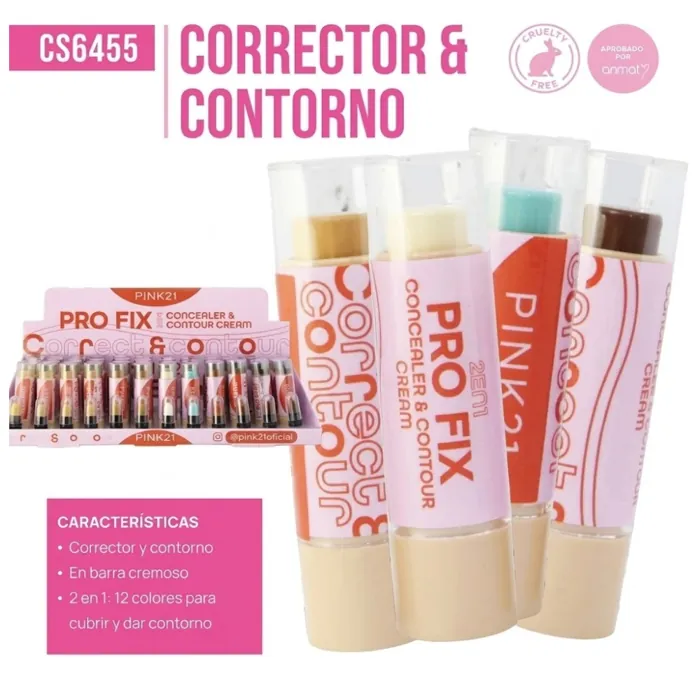 Corrector y Contorno Cremoso en Barra