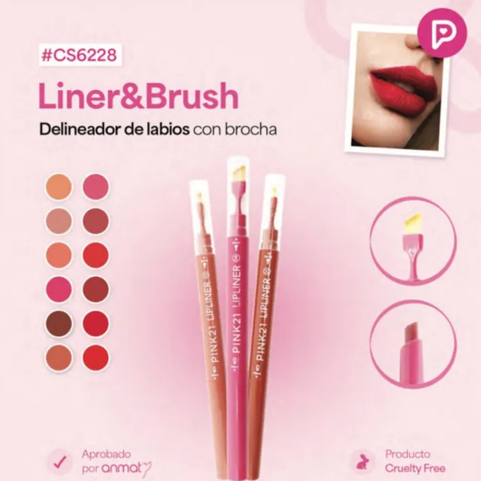 Delineador de Labios con Brocha Liner&brush