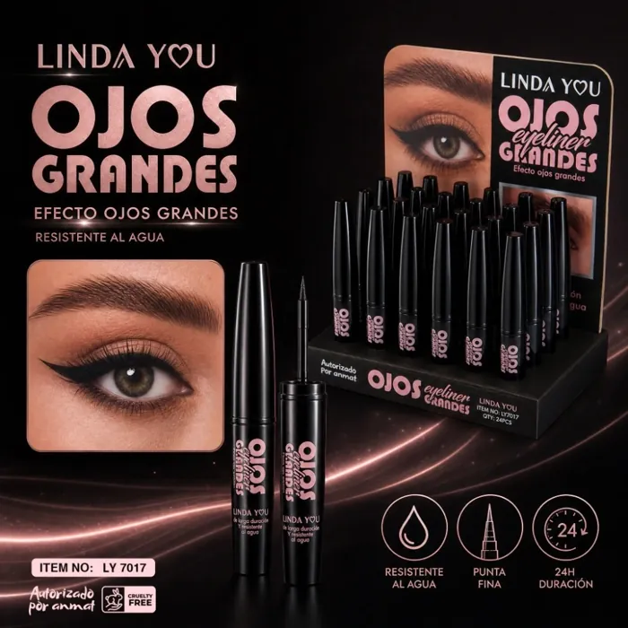 Delineador de Ojos Liquido Efecto Ojos Grandes