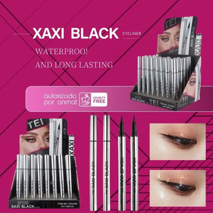 Delineador Líquido Xaxi Black Maquillaje