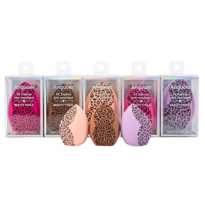 Esponja Blender Animal Print para Difuminar Maquillaje