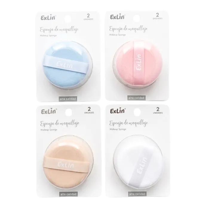 Esponja Redonda x2 para Maquillaje en Polvo