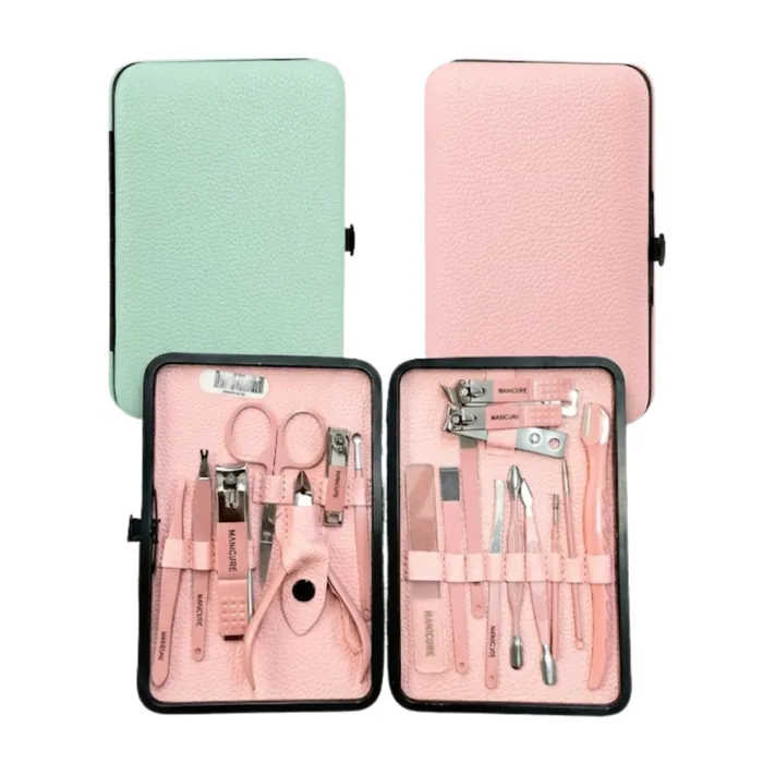 Kit Acero Inoxidable Estuche Ecocuero