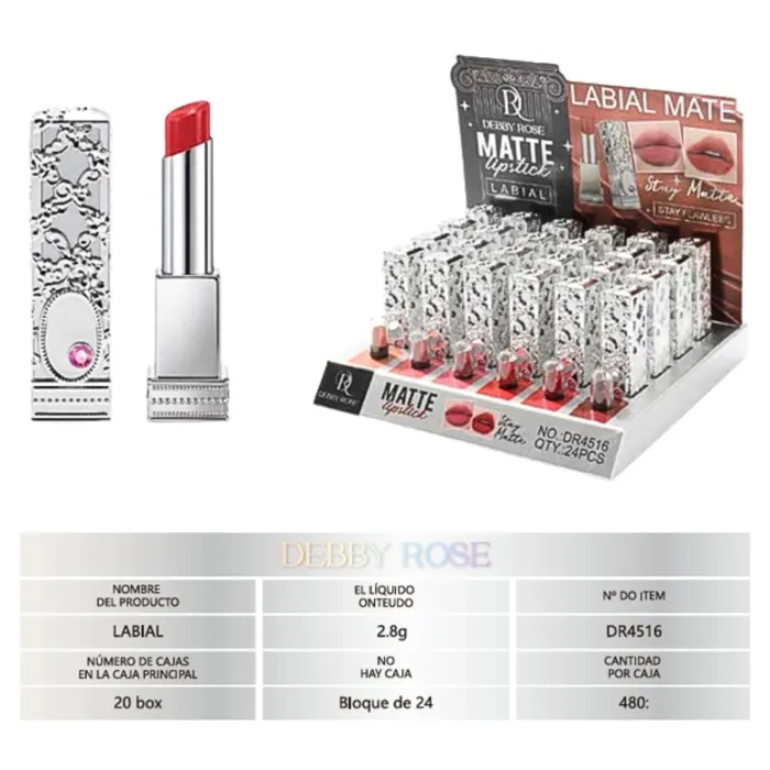 Labial en Barra Lipstick Stay Matte