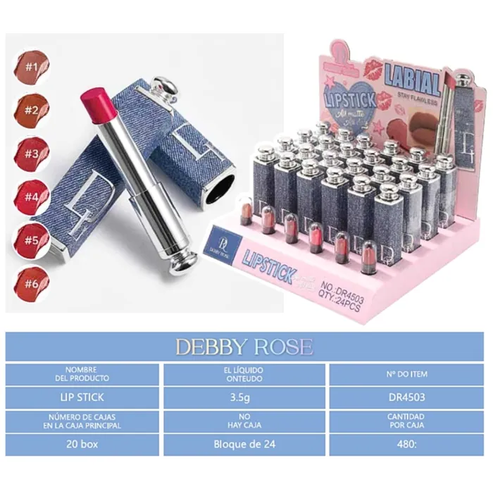 Labial en Barra Lipstick Matte Maquillaje