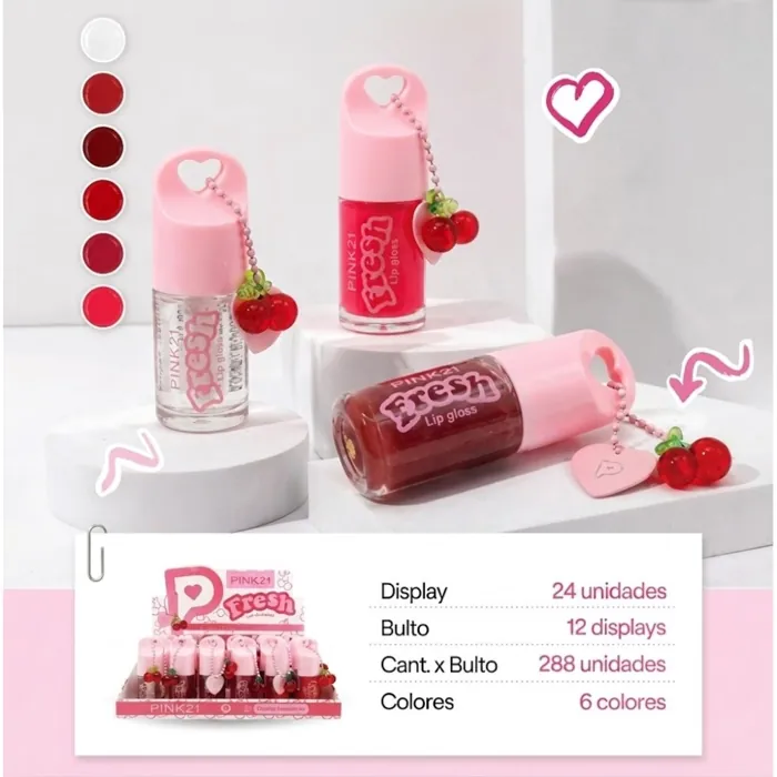 Labial Lip Gloss Fresh con Llavero