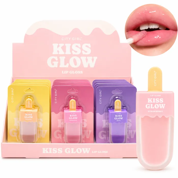 Labial Lip Gloss Kiss Glow Hidratación para Labios Helado