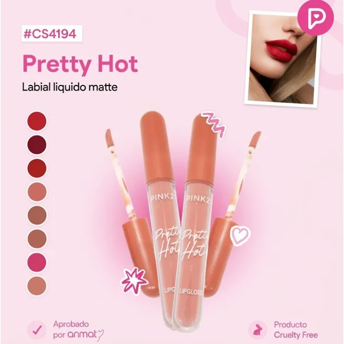 Labial Líquido Matte Pretty Hot