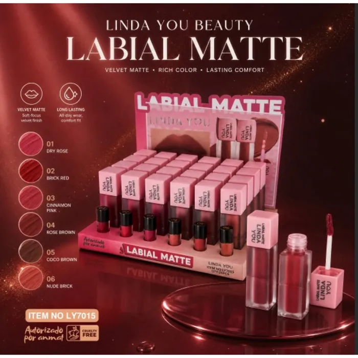 Labial Matte Beauty Lip Gloss