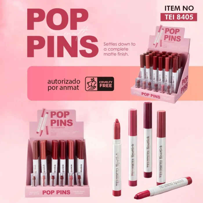 Labial Pop Pins Matte Maquillaje de Labios