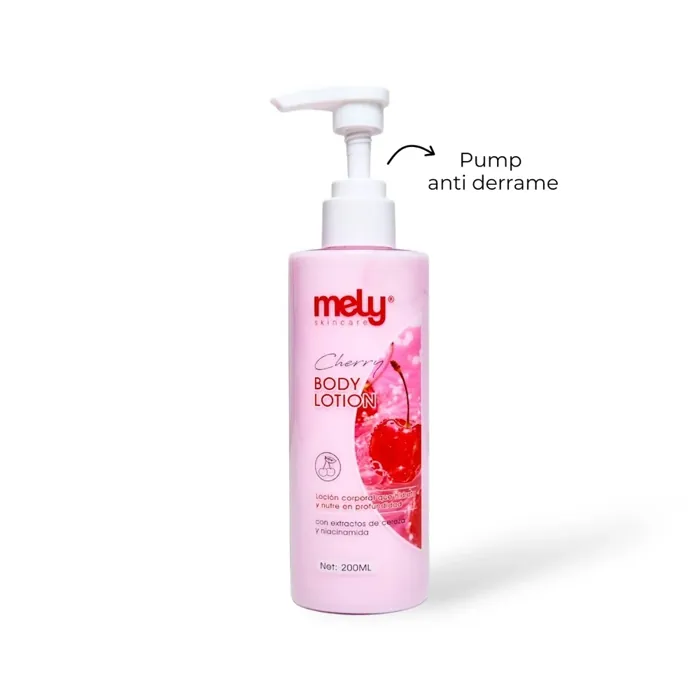 Loción Corporal Cherry y Niacinamida Anti Derrame