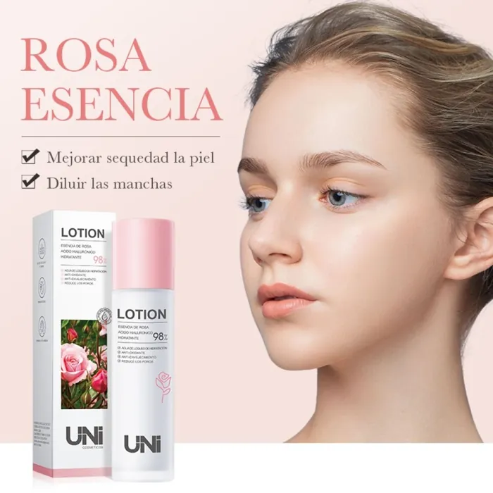 Lotion Hidratante de Rosas con Acido Hialuronico Anti-age