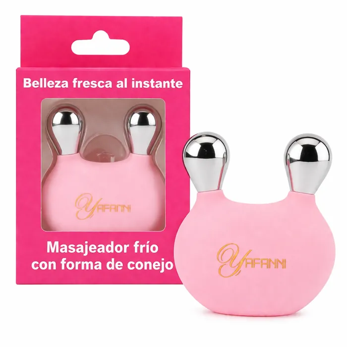Masajeador de Acero Inoxidable Forma Conejo Rostro
