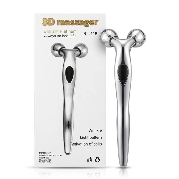Masajeador Facial 3d Manual Corporal Rostro Relax Cervical