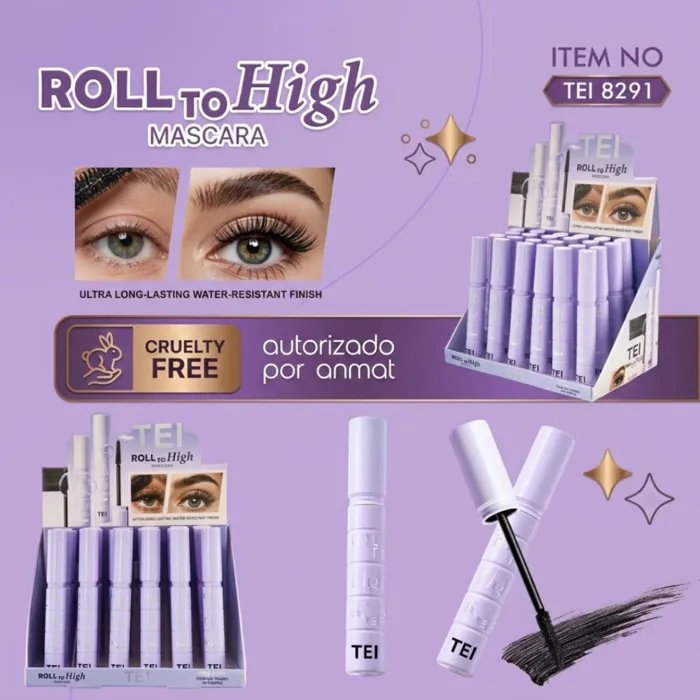 Mascara de Pestañas Roll To High Maquillaje para Ojos