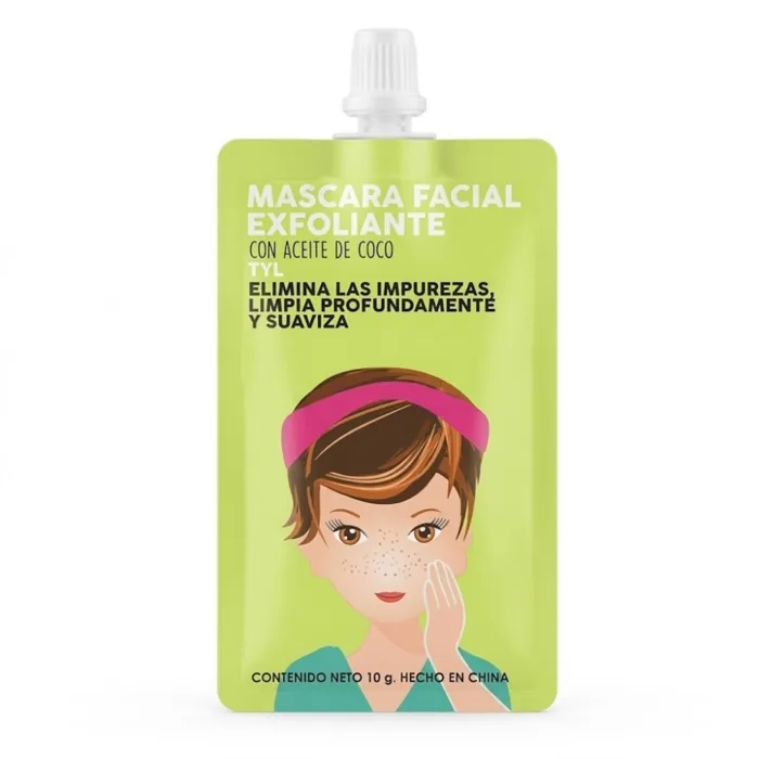 Mascara Facial Exfoliante Aceite de Coco