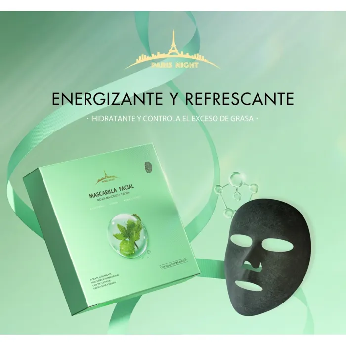 Mascarilla Facial Carbono Cristalino Menta