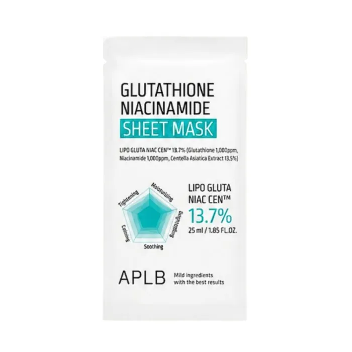 Mascarilla Facial Glutathione Niacinamide Sheet Mask