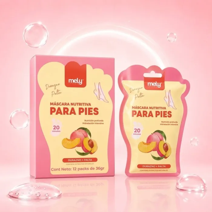 Mascarilla Nutritiva para Pies Skincare Durazno y Palta