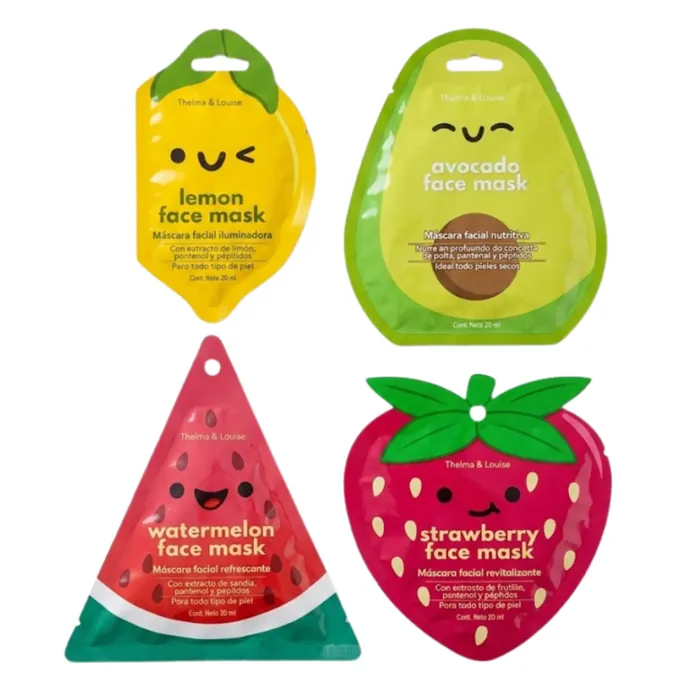Mascarillas Faciales Frutales Hidratantes y Reparadoras