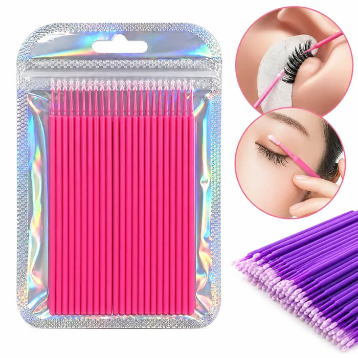 Micro Hisopos x20 Cepillos Extensión de Pestañas