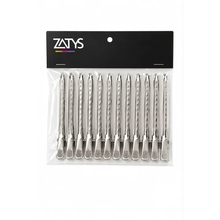 Pack 12 Pinzas Aluminio para el Cabello Peinados