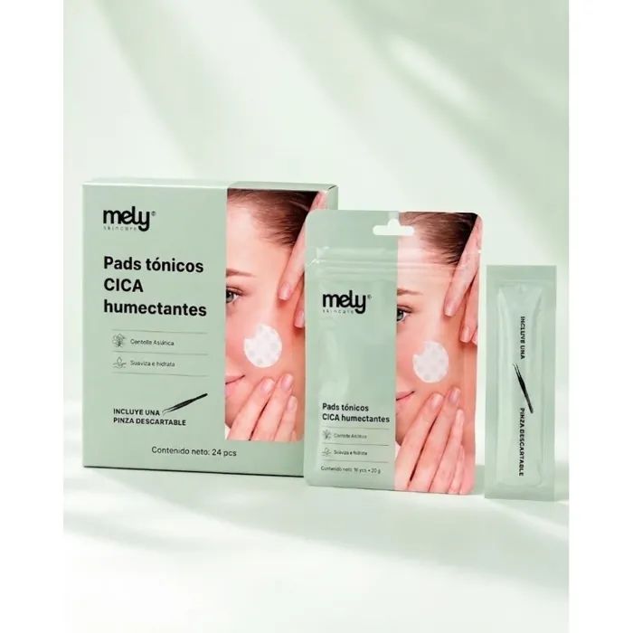 Pads Tonicos Cica Humectantes con Pinza Descartable
