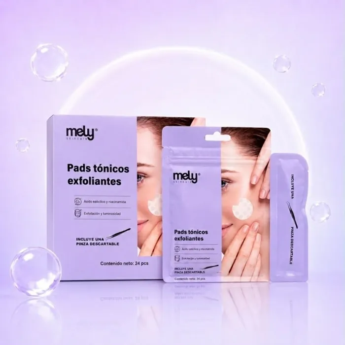 Pads Tonicos Exfoliantes con Pinza Descartable