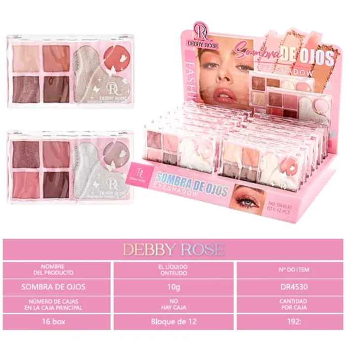 Paleta de Sombra de Ojos Eyeshadow 6 Tonos