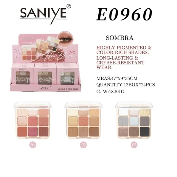 Paleta de Sombras Her Bloom 9 Tonos