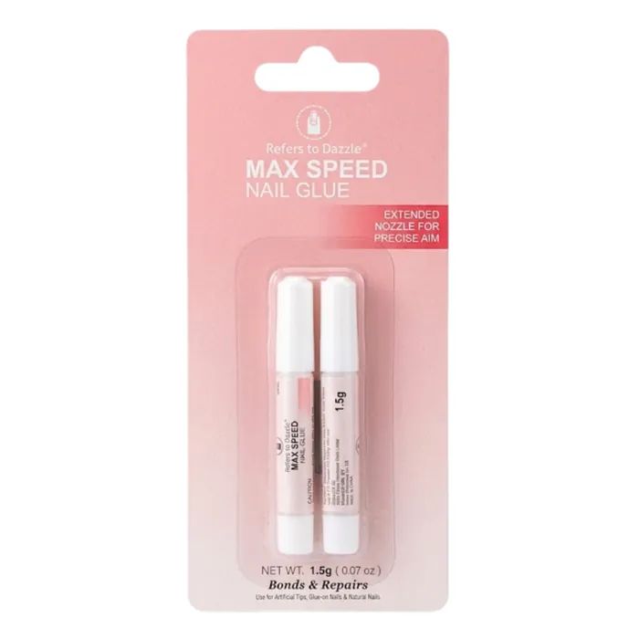 Pegamento x2 Glue Postizas Tips Strass Gotero