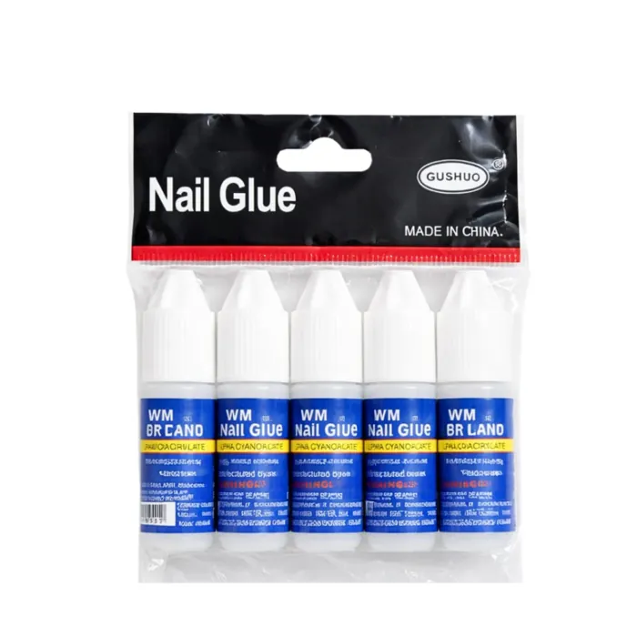 Pegamento x5 Glue Postizas Tips Strass Gotero