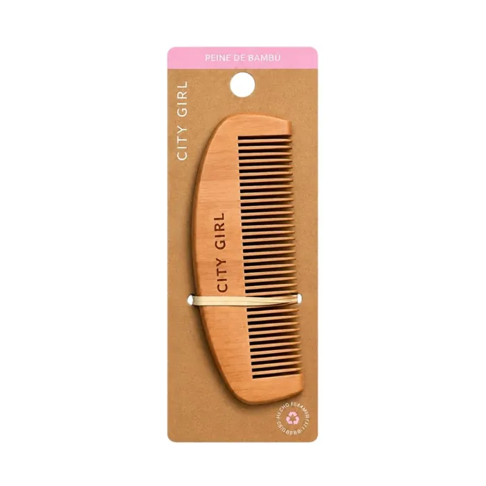 Peine de Bambu Previene Frizz del Cabello