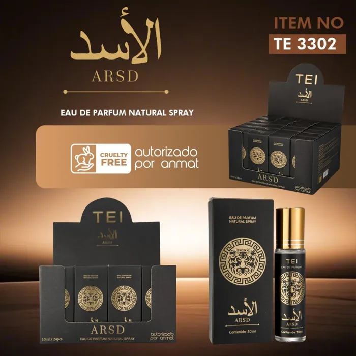 Perfume Roll On Hombre Arsd Negro 10 ml