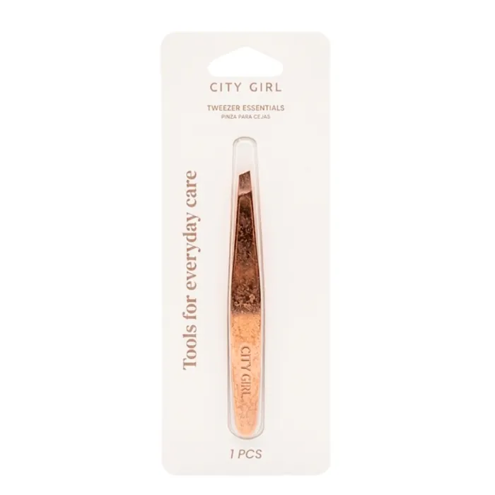 Pincita de Depilar Bronce para Cejas