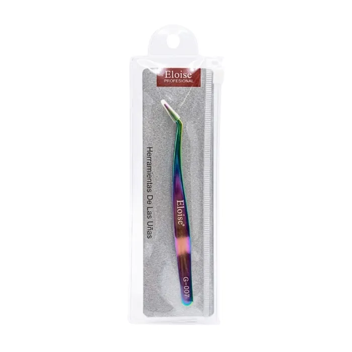 Pinza Curva para Extensiones y Apliques